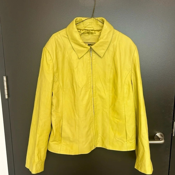 Dominique women’s vintage leather coat size 1X excellent condition - Picture 4 of 4